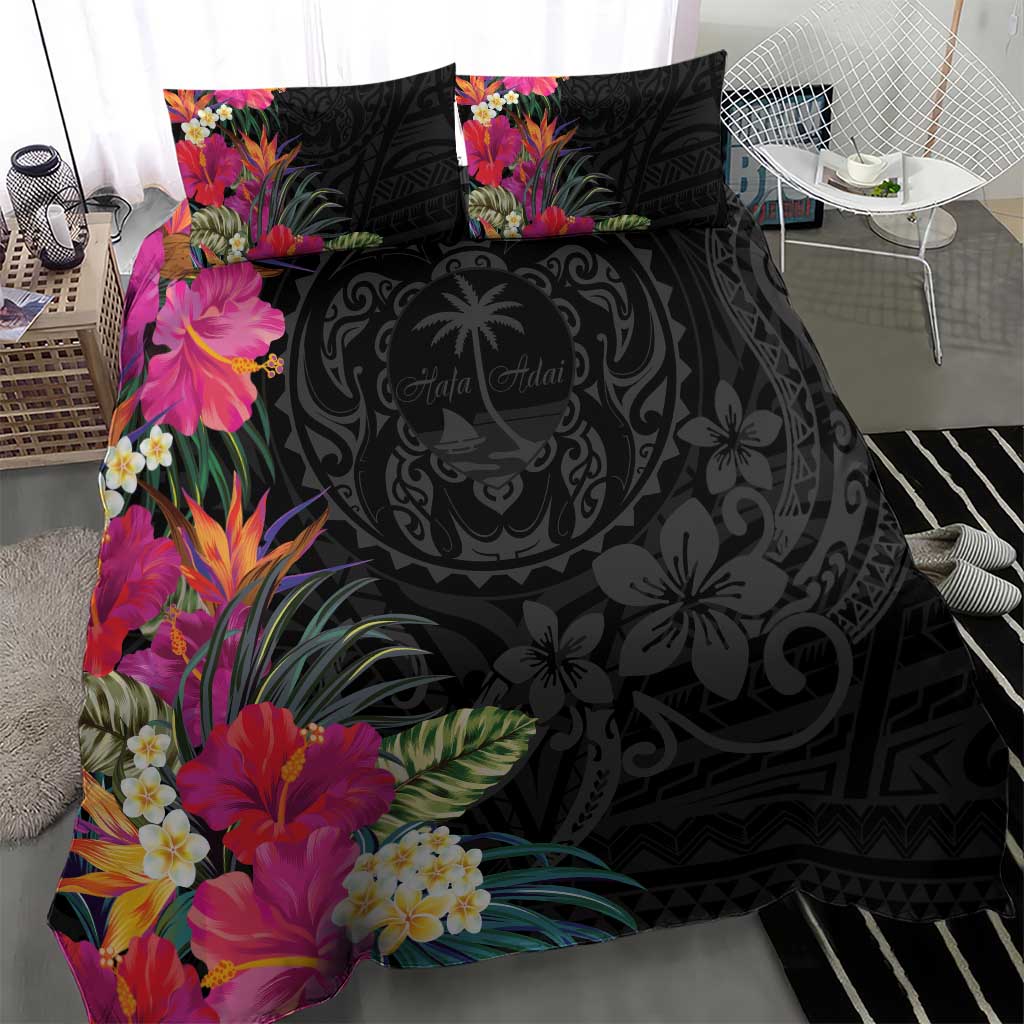 Hafa Adai Guam Bedding Set Tropical Flowers Colorful Vibes LT9 - Polynesian Pride