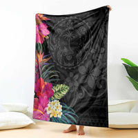 Hafa Adai Guam Blanket Tropical Flowers Colorful Vibes LT9 - Polynesian Pride