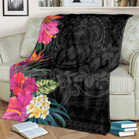Hafa Adai Guam Blanket Tropical Flowers Colorful Vibes LT9 - Polynesian Pride