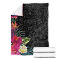 Hafa Adai Guam Blanket Tropical Flowers Colorful Vibes LT9 - Polynesian Pride