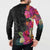 Hafa Adai Guam Button Sweatshirt Tropical Flowers Colorful Vibes