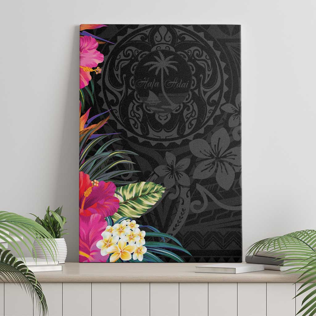 Hafa Adai Guam Canvas Wall Art Tropical Flowers Colorful Vibes LT9 - Polynesian Pride