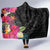 Hafa Adai Guam Hooded Blanket Tropical Flowers Colorful Vibes