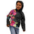 Hafa Adai Guam Kid Hoodie Tropical Flowers Colorful Vibes