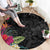 Hafa Adai Guam Round Carpet Tropical Flowers Colorful Vibes