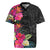 Hafa Adai Guam Rugby Jersey Tropical Flowers Colorful Vibes