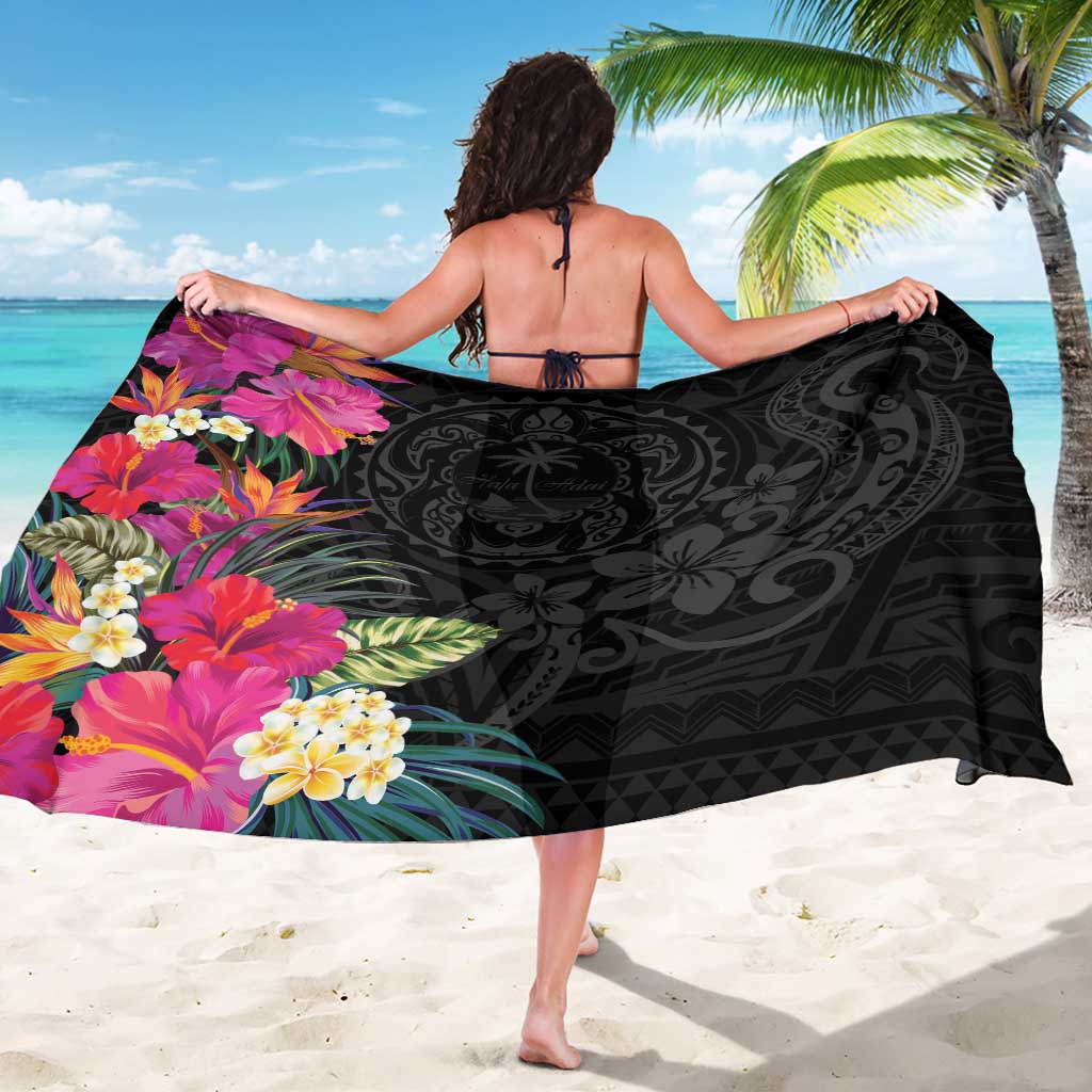 Hafa Adai Guam Sarong Tropical Flowers Colorful Vibes LT9 - Polynesian Pride
