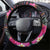 Hafa Adai Guam Steering Wheel Cover Tropical Flowers Colorful Vibes