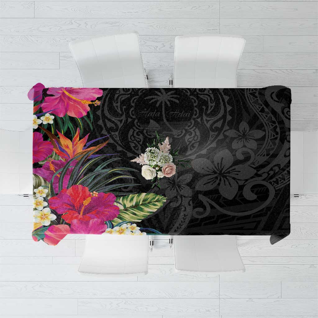 Hafa Adai Guam Tablecloth Tropical Flowers Colorful Vibes