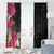 Hafa Adai Guam Window Curtain Tropical Flowers Colorful Vibes