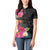 Hafa Adai Guam Women Polo Shirt Tropical Flowers Colorful Vibes