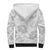 Samoa Lotu Tamaiti Sherpa Hoodie White Sun Day Beauty Hibiscus Ver01