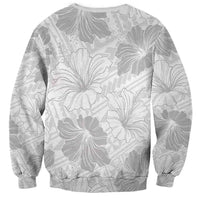 Samoa Lotu Tamaiti Sweatshirt White Sun Day Beauty Hibiscus Ver01 LT9 - Polynesian Pride