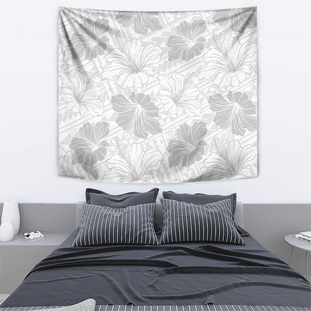 Samoa Lotu Tamaiti Tapestry White Sun Day Beauty Hibiscus Ver01 LT9 - Polynesian Pride