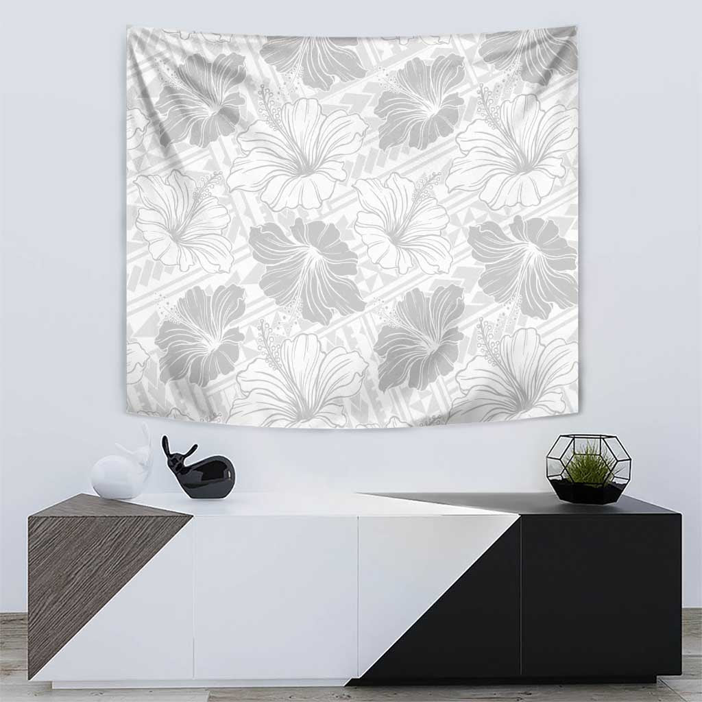 Samoa Lotu Tamaiti Tapestry White Sun Day Beauty Hibiscus Ver01 LT9 - Polynesian Pride