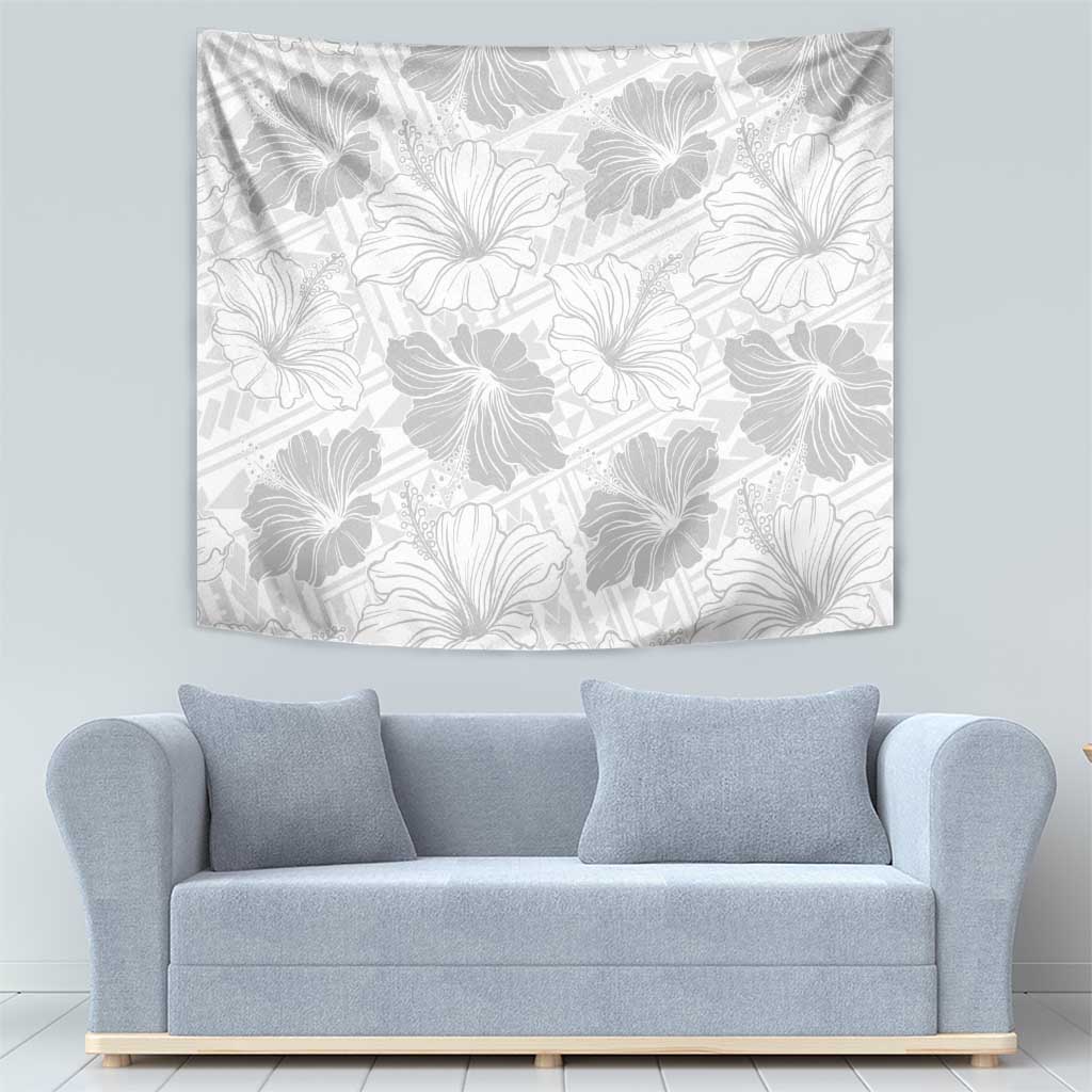 Samoa Lotu Tamaiti Tapestry White Sun Day Beauty Hibiscus Ver01 LT9 - Polynesian Pride