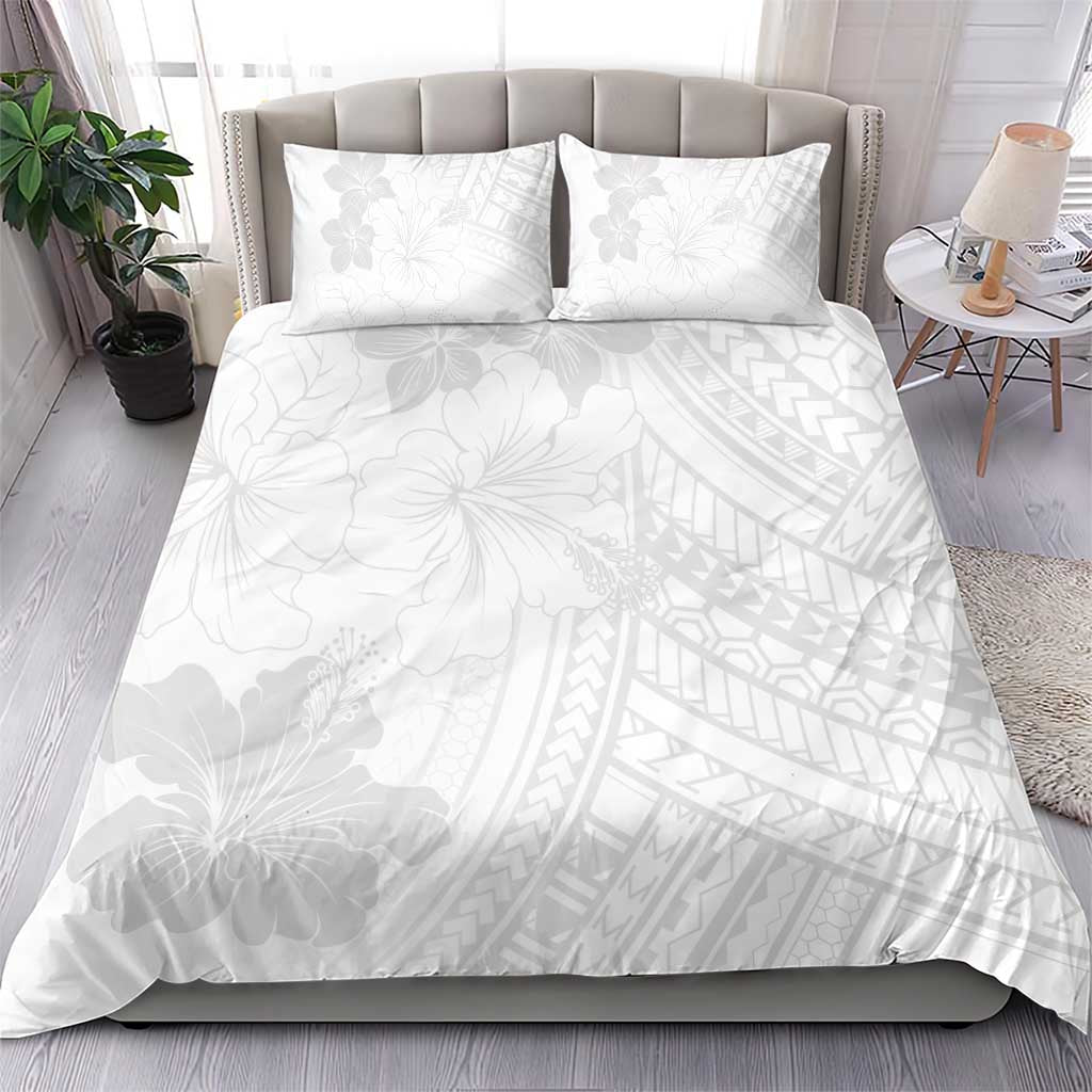 Samoa Lotu Tamaiti Bedding Set White Sun Day Beauty Hibiscus Ver02 LT9 - Polynesian Pride