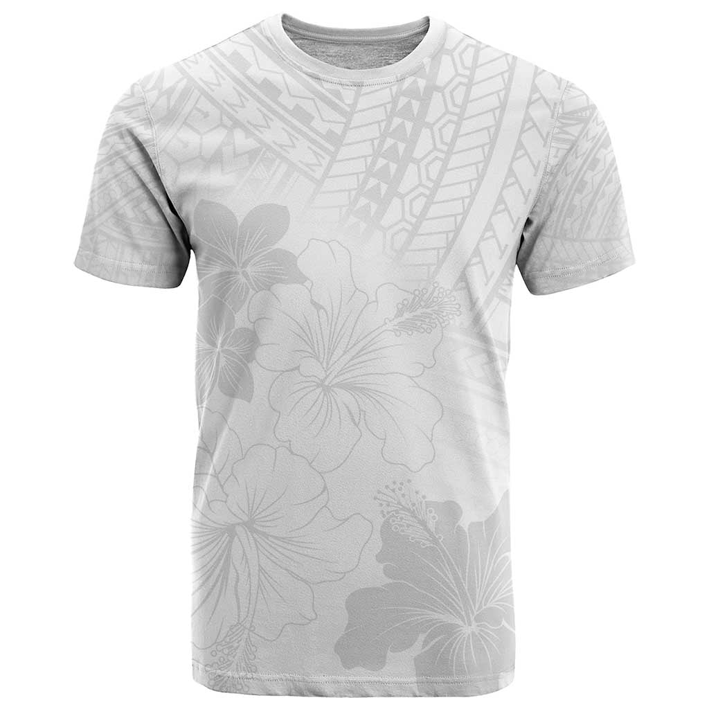Samoa Lotu Tamaiti T Shirt White Sun Day Beauty Hibiscus Ver02 LT9 White - Polynesian Pride