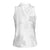 Samoa Lotu Tamaiti Women Sleeveless Polo Shirt White Sun Day Beauty Hibiscus Ver02