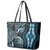 Polynesia Dashiki Leather Tote Bag Polynesia and Africa Traditional Special Together Blue LT9 - Polynesian Pride