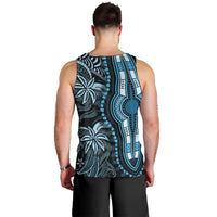 Polynesia Dashiki Men Tank Top Polynesia and Africa Traditional Special Together Blue LT9 - Polynesian Pride