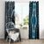 Polynesia Dashiki Window Curtain Polynesia and Africa Traditional Special Together Blue LT9 - Polynesian Pride