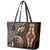 Polynesia Dashiki Leather Tote Bag Polynesia and Africa Traditional Special Together Gold LT9 - Polynesian Pride