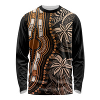 Polynesia Dashiki Long Sleeve Shirt Polynesia and Africa Traditional Special Together Gold LT9 Unisex Gold - Polynesian Pride