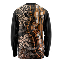 Polynesia Dashiki Long Sleeve Shirt Polynesia and Africa Traditional Special Together Gold LT9 - Polynesian Pride