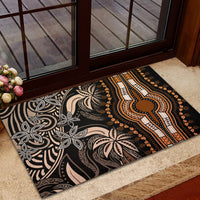 Polynesia Dashiki Rubber Doormat Polynesia and Africa Traditional Special Together Gold LT9 - Polynesian Pride