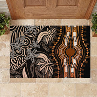 Polynesia Dashiki Rubber Doormat Polynesia and Africa Traditional Special Together Gold LT9 - Polynesian Pride