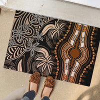 Polynesia Dashiki Rubber Doormat Polynesia and Africa Traditional Special Together Gold LT9 - Polynesian Pride