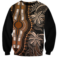 Polynesia Dashiki Sweatshirt Polynesia and Africa Traditional Special Together Gold LT9 Unisex Gold - Polynesian Pride