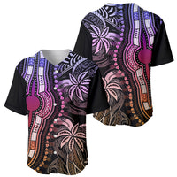 Polynesia Dashiki Baseball Jersey Polynesia and Africa Traditional Special Together Pastel LT9 - Polynesian Pride