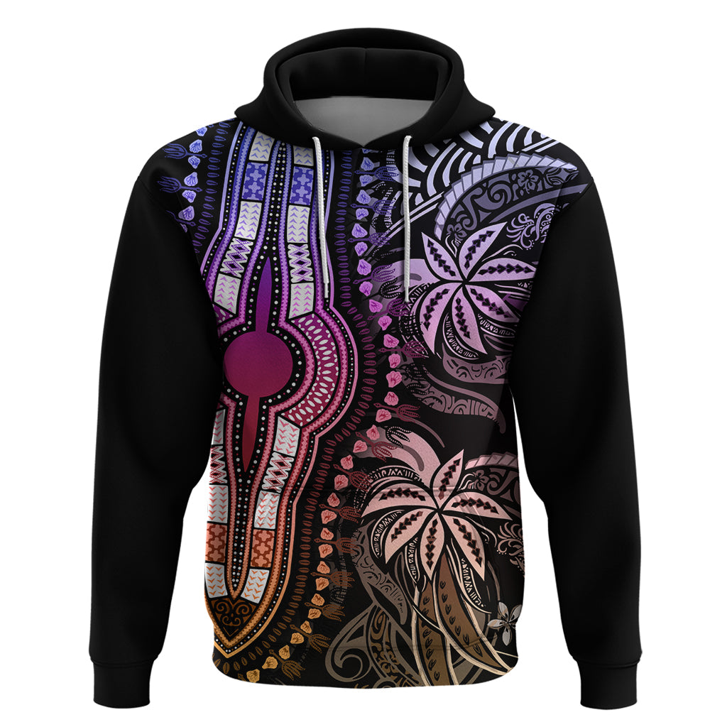 Polynesia Dashiki Hoodie Polynesia and Africa Traditional Special Together Pastel LT9 Pastel - Polynesian Pride