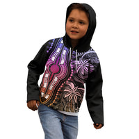 Polynesia Dashiki Kid Hoodie Polynesia and Africa Traditional Special Together Pastel LT9 - Polynesian Pride