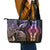 Polynesia Dashiki Leather Tote Bag Polynesia and Africa Traditional Special Together Pastel LT9 - Polynesian Pride