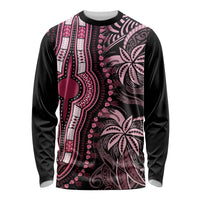 Polynesia Dashiki Long Sleeve Shirt Polynesia and Africa Traditional Special Together Pink LT9 Unisex Pink - Polynesian Pride