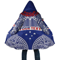 Personalised Toa Samoa Rugby Spirit Cloak Blue Samoan Tribal Pattern LT9 Unisex Blue - Polynesian Pride
