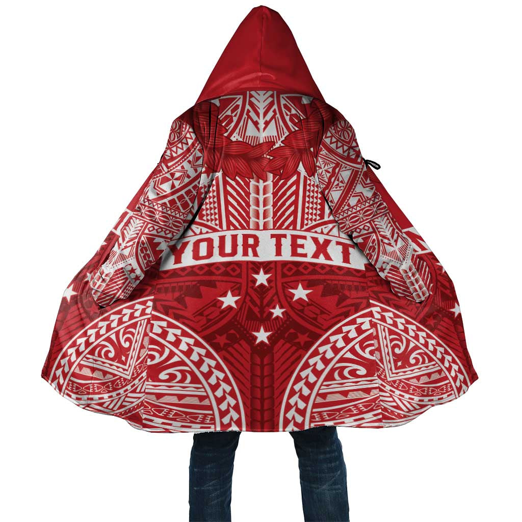 Personalised Toa Samoa Rugby Spirit Cloak Red Samoan Tribal Pattern LT9 Unisex Red - Polynesian Pride