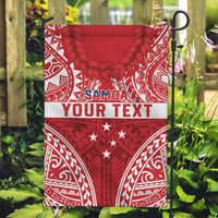 Personalised Toa Samoa Rugby Spirit Garden Flag Red Samoan Tribal Pattern LT9 Garden Flag Red - Polynesian Pride