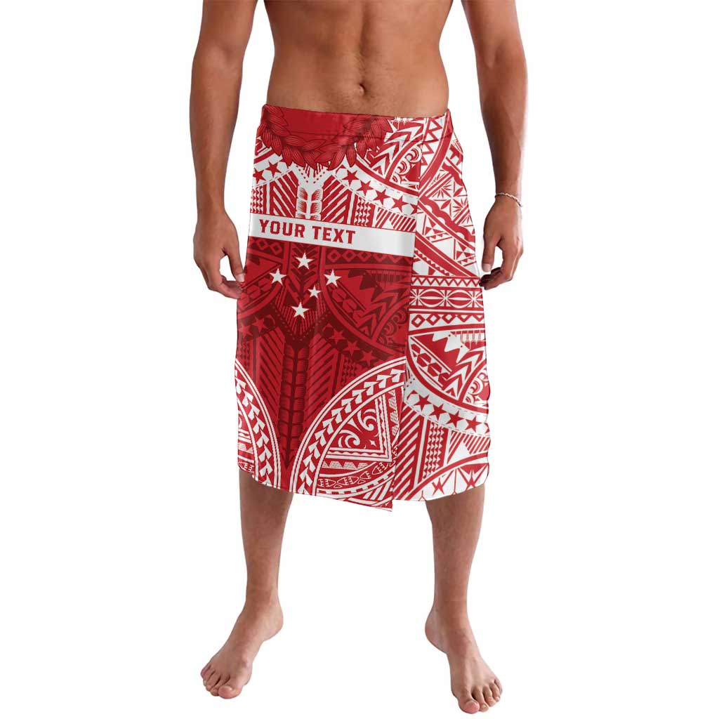 Personalised Toa Samoa Rugby Spirit Lavalava Red Samoan Tribal Pattern LT9 Red - Polynesian Pride