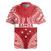 Personalised Toa Samoa Rugby Spirit Rugby Jersey Red Samoan Tribal Pattern LT9 Red - Polynesian Pride