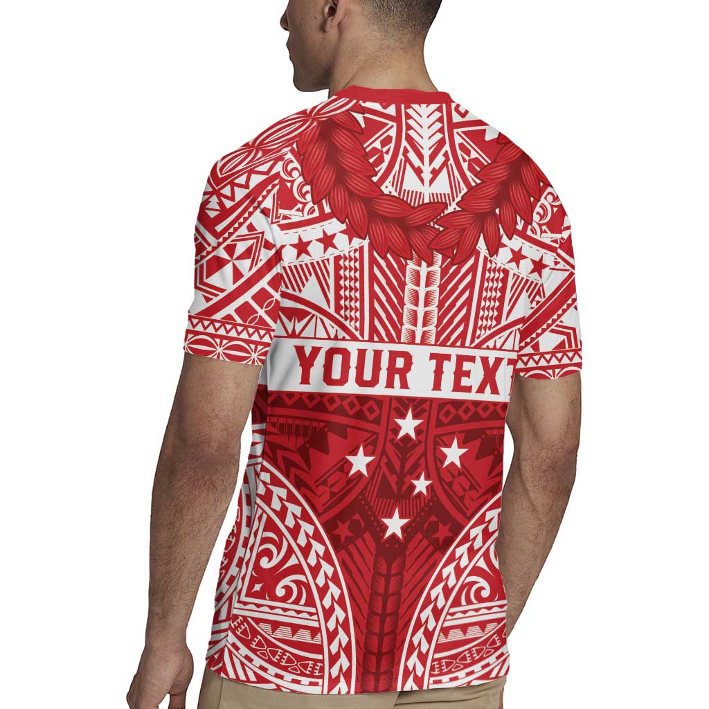 Personalised Toa Samoa Rugby Spirit Rugby Jersey Red Samoan Tribal Pattern LT9 - Polynesian Pride