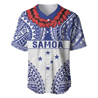 Personalised Toa Samoa Rugby Spirit Baseball Jersey White Samoan Tribal Pattern LT9 White - Polynesian Pride