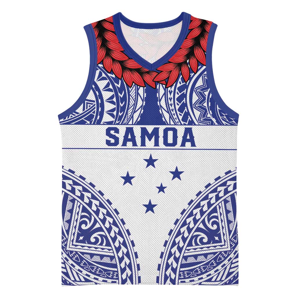 Personalised Toa Samoa Rugby Spirit Basketball Jersey White Samoan Tribal Pattern LT9 Unisex White - Polynesian Pride