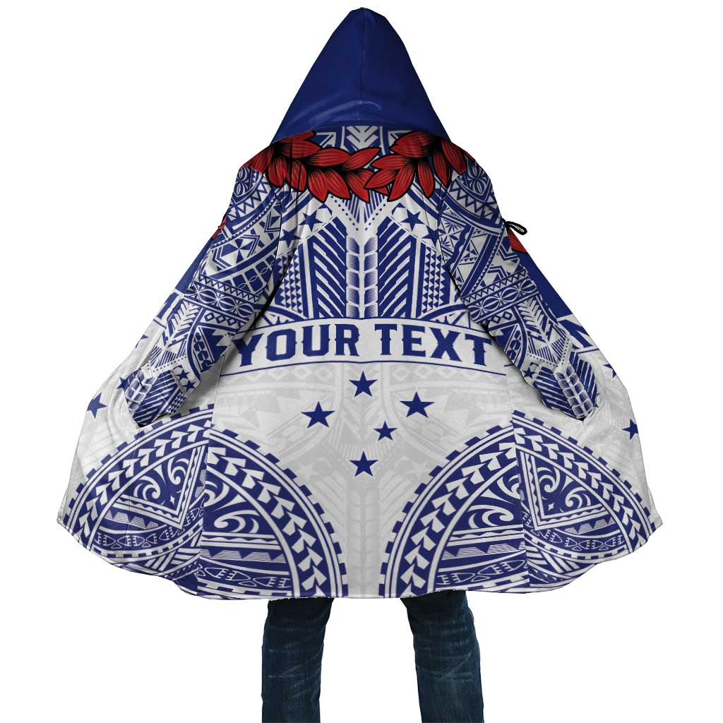 Personalised Toa Samoa Rugby Spirit Cloak White Samoan Tribal Pattern LT9 Unisex White - Polynesian Pride