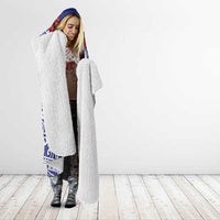 Personalised Toa Samoa Rugby Spirit Hooded Blanket White Samoan Tribal Pattern LT9 - Polynesian Pride