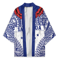Personalised Toa Samoa Rugby Spirit Kimono White Samoan Tribal Pattern LT9 Unisex White - Polynesian Pride