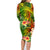 Polynesia Family Matching Long Sleeve Bodycon Dress and Hawaiian Shirt Pasifika Tribal with Tropical Flowers LT9 - Polynesian Pride